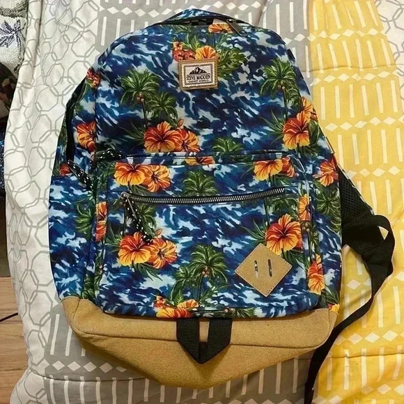 Steve Madden Tropical Print Backpack - Picture 1 of 16